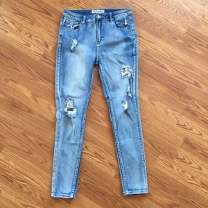 Bohemian Traders Blue Skinny Jeans womens Size 32